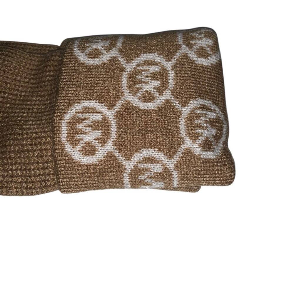 Michael Kors Tan Gloves with Logo Cuff - Picture 8 of 9